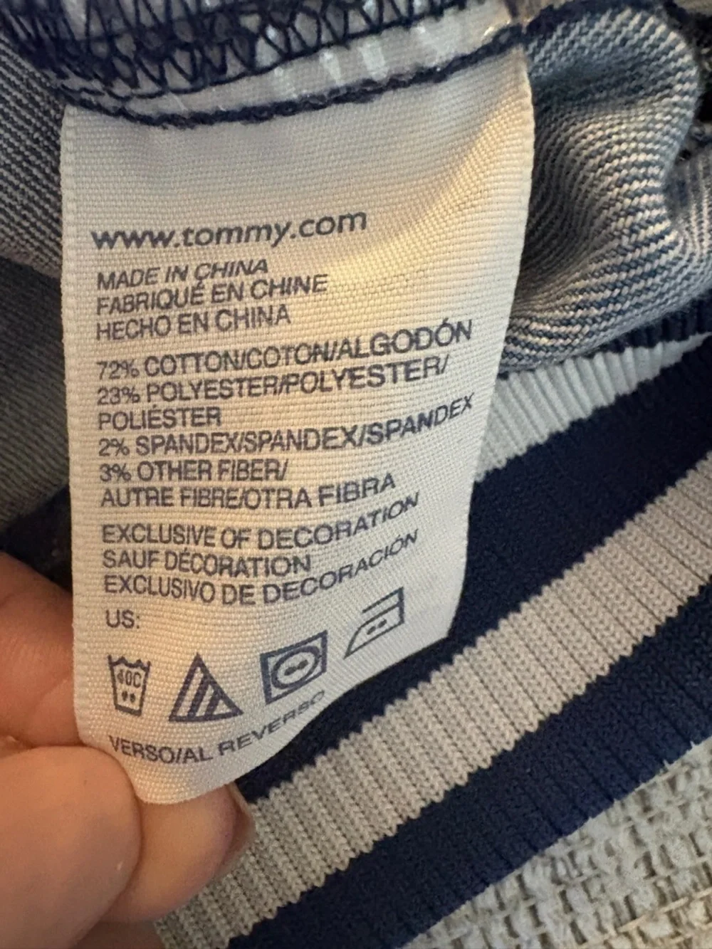 🧥 Tommy Hilfiger Denim Varsity Jacket (Youth L 12/14)